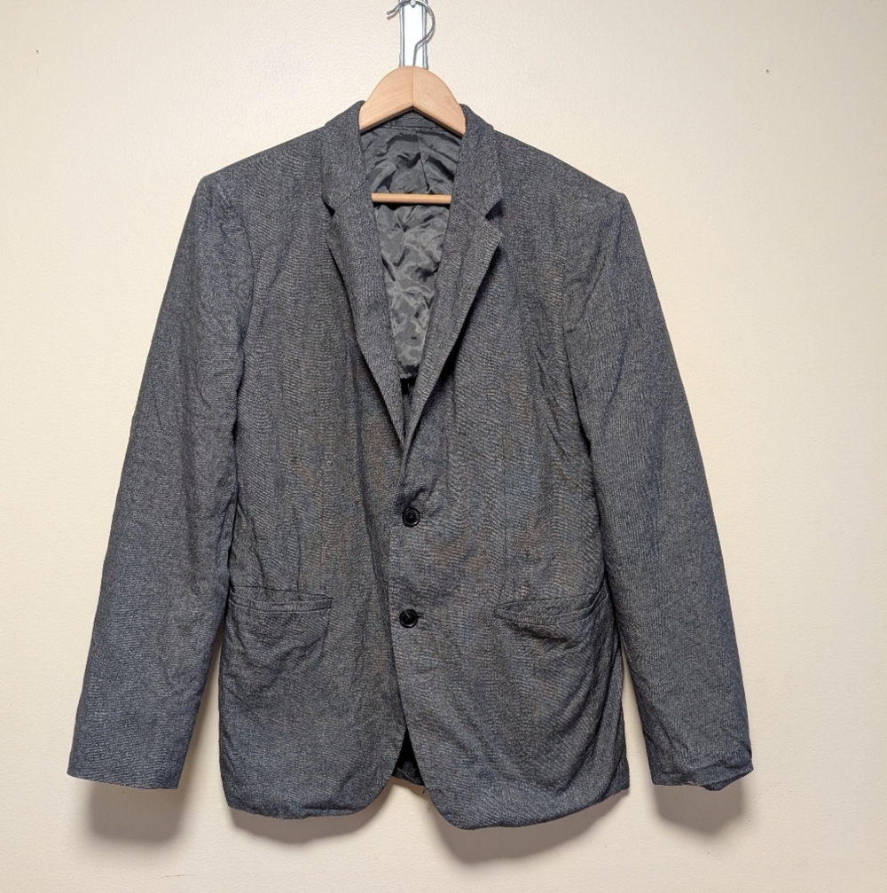 Theory Men’s Wool Blend Gray Blazer – Size 40